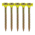 This is an image showing TIMCO Collated Flooring Screws - SQ - Countersunk - Yellow - 4.2 x 55 - 1000 Pieces Box available from T.H Wiggans Ironmongery in Kendal, quick delivery at discounted prices.