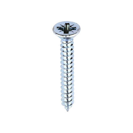 This is an image showing TIMCO Self-Tapping Screws - PZ - Countersunk - Zinc - 6 x 1 - 200 Pieces Box available from T.H Wiggans Ironmongery in Kendal, quick delivery at discounted prices.