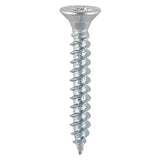 This is an image showing TIMCO Twin-Thread Woodscrews - PZ - Double Countersunk - Zinc - 6 x 1 - 35 Pieces TIMpac available from T.H Wiggans Ironmongery in Kendal, quick delivery at discounted prices.