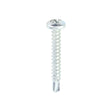 This is an image showing TIMCO Metal Construction Sheet & Stud Screws - PH - Pan - Self-Drilling - Zinc - 6 x 1 - 1000 Pieces Box available from T.H Wiggans Ironmongery in Kendal, quick delivery at discounted prices.