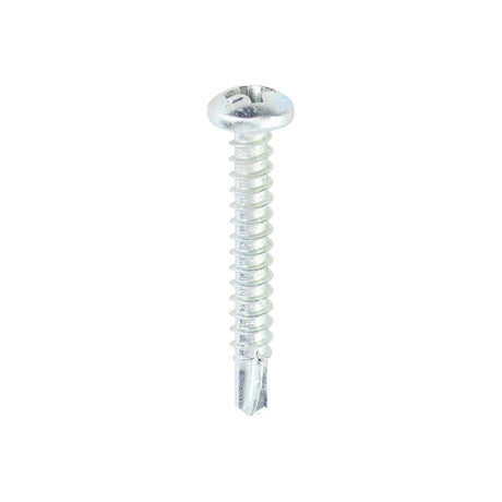 This is an image showing TIMCO Metal Construction Sheet & Stud Screws - PH - Pan - Self-Drilling - Zinc - 6 x 1 - 1000 Pieces Box available from T.H Wiggans Ironmongery in Kendal, quick delivery at discounted prices.
