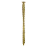 This is an image showing TIMCO Concrete Screws - TX - Flat Countersunk - Yellow - 7.5 x 70 - 5 Pieces TIMpac available from T.H Wiggans Ironmongery in Kendal, quick delivery at discounted prices.