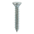 This is an image showing TIMCO Self-Tapping Screws - PZ - Countersunk - Zinc - 8 x 1 - 18 Pieces TIMpac available from T.H Wiggans Ironmongery in Kendal, quick delivery at discounted prices.