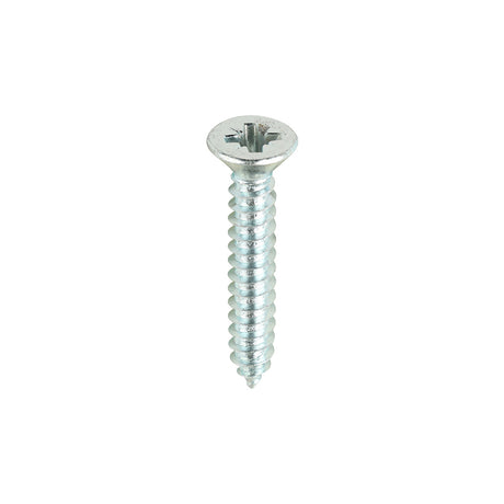 This is an image showing TIMCO Self-Tapping Screws - PZ - Countersunk - Zinc - 8 x 1 - 200 Pieces Box available from T.H Wiggans Ironmongery in Kendal, quick delivery at discounted prices.