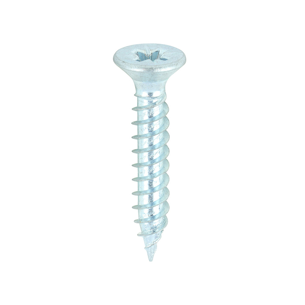 This is an image showing TIMCO Twin-Threaded Woodscrews - PZ - Double Countersunk - Zinc - 8 x 1 - 200 Pieces Box available from T.H Wiggans Ironmongery in Kendal, quick delivery at discounted prices.