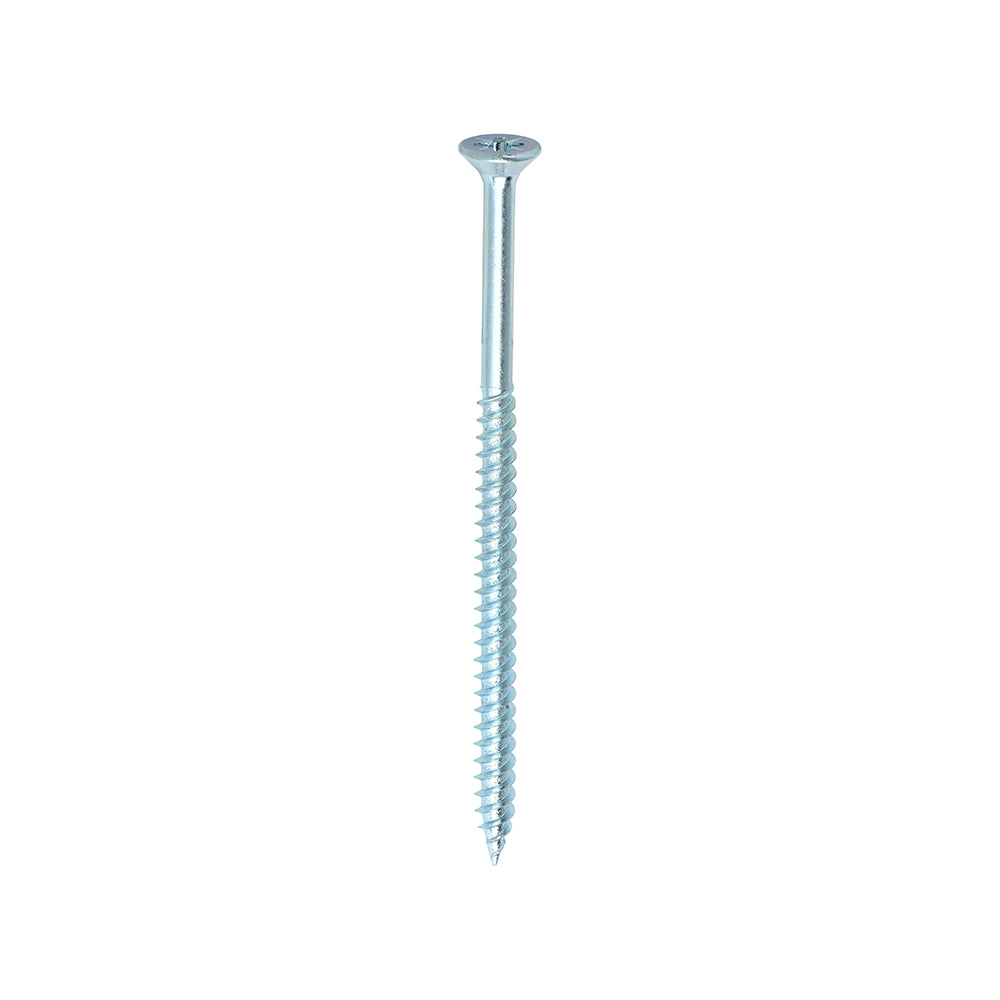 This is an image showing TIMCO Twin-Threaded Woodscrews - PZ - Double Countersunk - Zinc - 8 x 3 - 200 Pieces Box available from T.H Wiggans Ironmongery in Kendal, quick delivery at discounted prices.