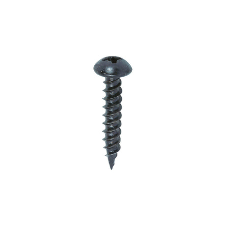 This is an image showing TIMCO Blackjax Woodscrews - PZ - Round - Black Organic - 10 x 1 - 200 Pieces Box available from T.H Wiggans Ironmongery in Kendal, quick delivery at discounted prices.