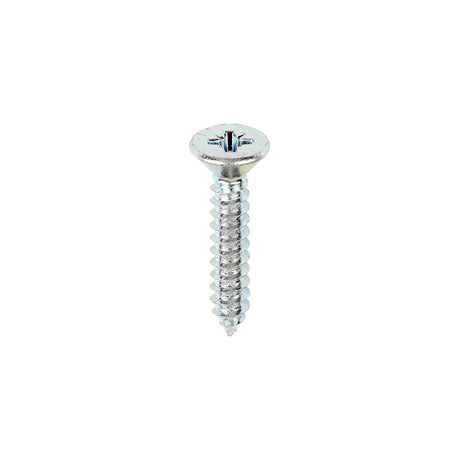 This is an image showing TIMCO Self-Tapping Screws - PZ - Countersunk - Zinc - 10 x 1 - 200 Pieces Box available from T.H Wiggans Ironmongery in Kendal, quick delivery at discounted prices.