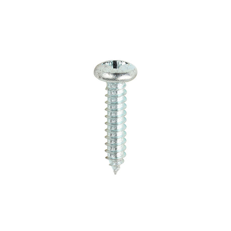 This is an image showing TIMCO Self-Tapping Screws - PZ - Pan - Zinc - 10 x 1 - 200 Pieces Box available from T.H Wiggans Ironmongery in Kendal, quick delivery at discounted prices.