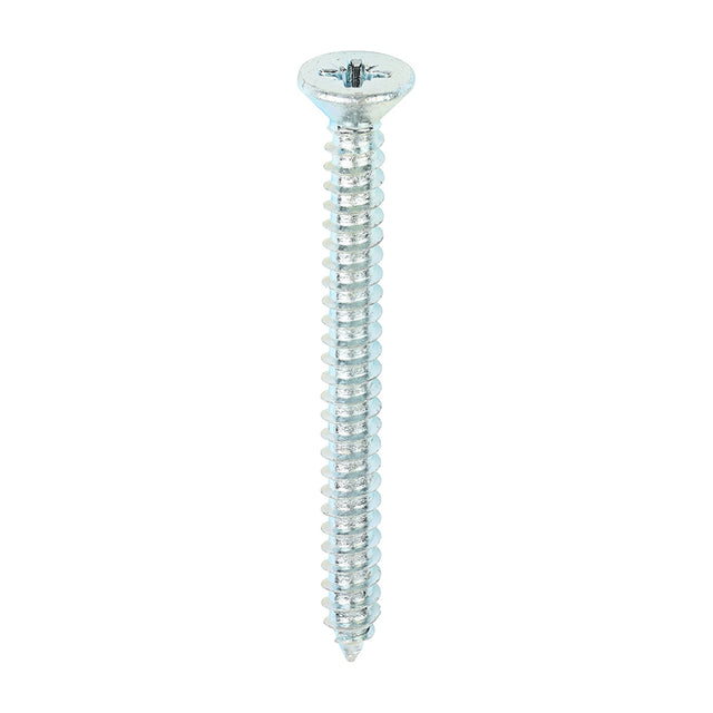 This is an image showing TIMCO Self-Tapping Screws - PZ - Countersunk - Zinc - 10 x 2 - 200 Pieces Box available from T.H Wiggans Ironmongery in Kendal, quick delivery at discounted prices.