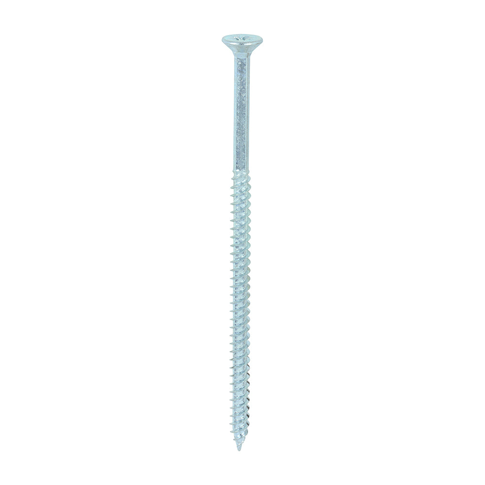 This is an image showing TIMCO Twin-Threaded Woodscrews - PZ - Double Countersunk - Zinc - 10 x 4 - 100 Pieces Box available from T.H Wiggans Ironmongery in Kendal, quick delivery at discounted prices.