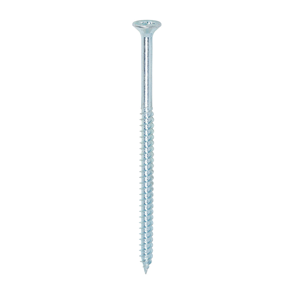 This is an image showing TIMCO Twin-Threaded Woodscrews - PZ - Double Countersunk - Zinc - 12 x 4 - 100 Pieces Box available from T.H Wiggans Ironmongery in Kendal, quick delivery at discounted prices.