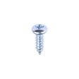This is an image showing TIMCO Metal Tapping Screws - PZ - Pan - Self-Tapping - Zinc - 4 x 3/8 - 200 Pieces Box available from T.H Wiggans Ironmongery in Kendal, quick delivery at discounted prices.