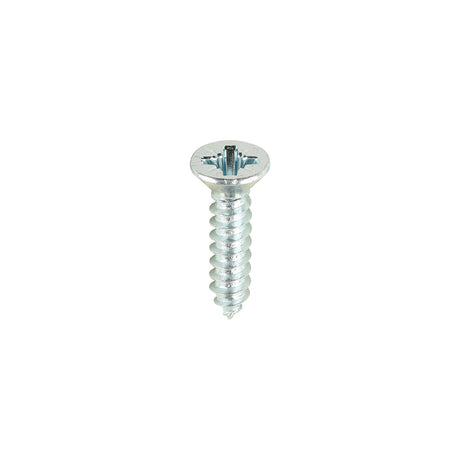 This is an image showing TIMCO Metal Tapping Screws - PZ - Countersunk - Self-Tapping - Zinc - 6 x 5/8 - 200 Pieces Box available from T.H Wiggans Ironmongery in Kendal, quick delivery at discounted prices.