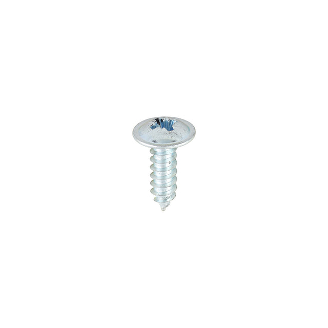 This is an image showing TIMCO Metal Tapping Screws - PZ - Flange - Self-Tapping - Zinc - 8 x 1/2 - 200 Pieces Box available from T.H Wiggans Ironmongery in Kendal, quick delivery at discounted prices.