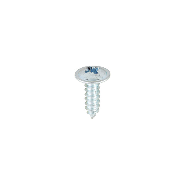 This is an image showing TIMCO Metal Tapping Screws - PZ - Flange - Self-Tapping - Zinc - 8 x 1/2 - 200 Pieces Box available from T.H Wiggans Ironmongery in Kendal, quick delivery at discounted prices.