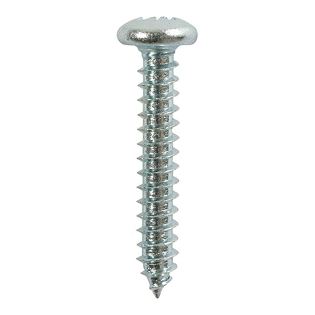 This is an image showing TIMCO Self-Tapping Screws - PZ - Pan - Zinc - 8 x 1/2 - 16 Pieces TIMpac available from T.H Wiggans Ironmongery in Kendal, quick delivery at discounted prices.