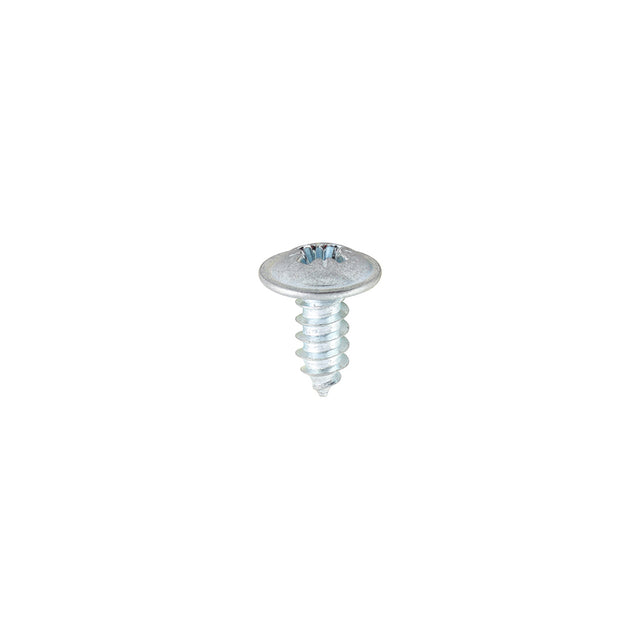 This is an image showing TIMCO Metal Tapping Screws - PZ - Flange - Self-Tapping - Zinc - 8 x 3/8 - 200 Pieces Box available from T.H Wiggans Ironmongery in Kendal, quick delivery at discounted prices.