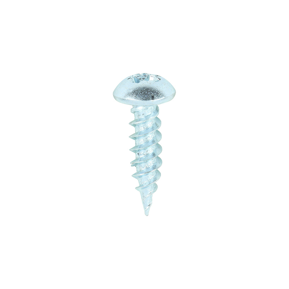 This is an image showing TIMCO Twin-Threaded Woodscrews - PZ - Round - Zinc - 8 x 5/8 - 200 Pieces Box available from T.H Wiggans Ironmongery in Kendal, quick delivery at discounted prices.
