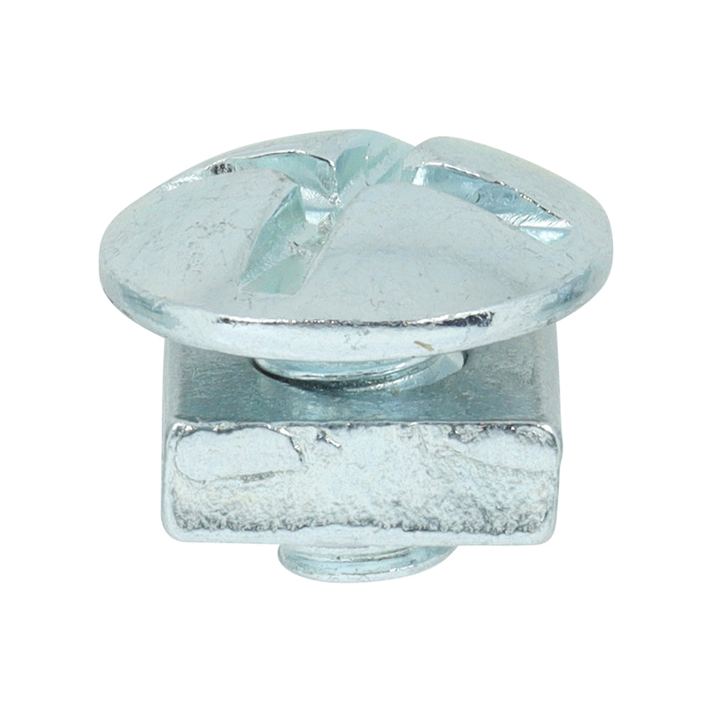 This is an image showing TIMCO Roofing Bolts with Square Nuts - Zinc - M6 x 8 - 200 Pieces Box available from T.H Wiggans Ironmongery in Kendal, quick delivery at discounted prices.