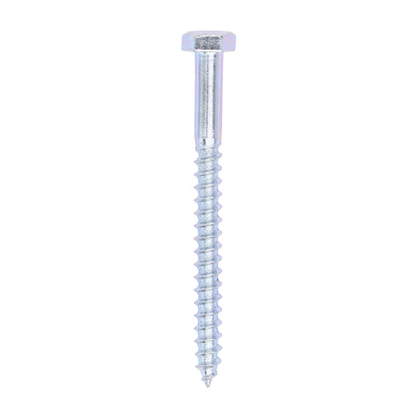 This is an image showing TIMCO Coach Screws - Hex - Zinc - 6.0 x 70 - 200 Pieces Box available from T.H Wiggans Ironmongery in Kendal, quick delivery at discounted prices.