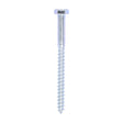 This is an image showing TIMCO Coach Screws - Hex - Zinc - 6.0 x 75 - 100 Pieces Box available from T.H Wiggans Ironmongery in Kendal, quick delivery at discounted prices.