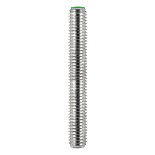 This is an image showing TIMCO Threaded Bars - A2 Stainless Steel - M6 x 1000 - 5 Pieces Bundle available from T.H Wiggans Ironmongery in Kendal, quick delivery at discounted prices.