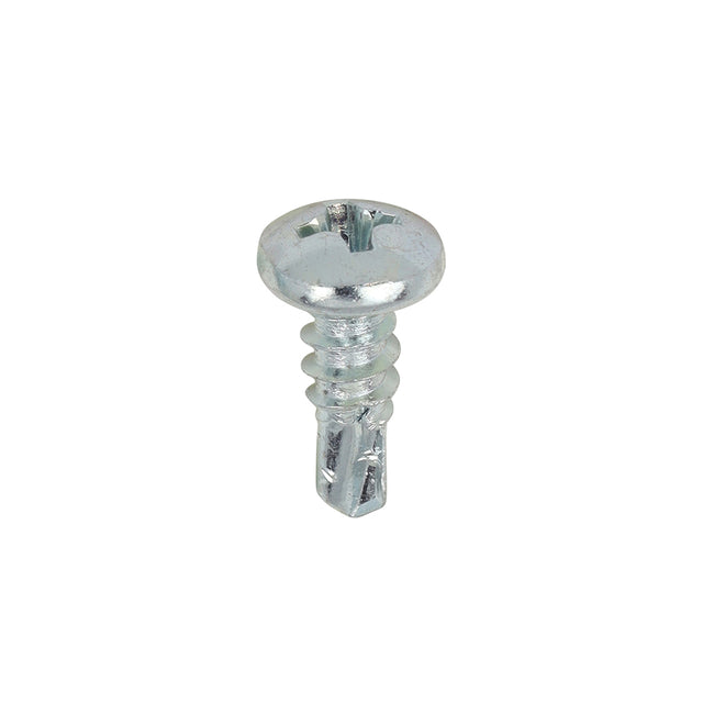 This is an image showing TIMCO Metal Construction Sheet & Stud Screws - PH - Pan - Self-Drilling - Zinc - 7 x 7/16 - 1000 Pieces Box available from T.H Wiggans Ironmongery in Kendal, quick delivery at discounted prices.