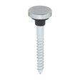 This is an image showing TIMCO Mirror Screws - Zinc - Chrome Flat - 8 x 1 1/2 - 8 Pieces TIMpac available from T.H Wiggans Ironmongery in Kendal, quick delivery at discounted prices.