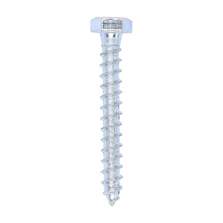 This is an image showing TIMCO Coach Screws - Hex - Zinc - 8.0 x 60 - 100 Pieces Box available from T.H Wiggans Ironmongery in Kendal, quick delivery at discounted prices.