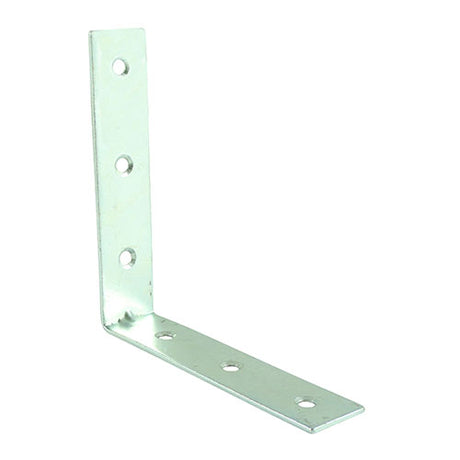 This is an image showing TIMCO Corner Braces - Zinc - 100 x 100 x 22 - 2 Pieces TIMpac available from T.H Wiggans Ironmongery in Kendal, quick delivery at discounted prices.