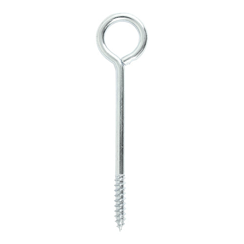 This is an image showing TIMCO Vine Eyes - Zinc - 100mm - 2 Pieces TIMpac available from T.H Wiggans Ironmongery in Kendal, quick delivery at discounted prices.