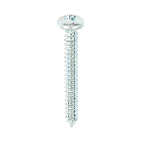 This is an image showing TIMCO Self-Tapping Screws - PZ - Pan - Zinc - 10 x 1 1/2 - 200 Pieces Box available from T.H Wiggans Ironmongery in Kendal, quick delivery at discounted prices.