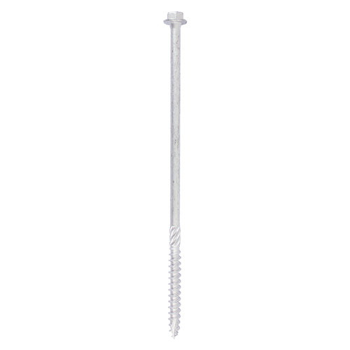 This is an image showing TIMCO Heavy Duty Timber Screws - Hex - Exterior - Silver - 10 x 160 - 10 Pieces TIMbag available from T.H Wiggans Ironmongery in Kendal, quick delivery at discounted prices.