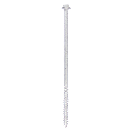 This is an image showing TIMCO Heavy Duty Timber Screws - Hex - Exterior - Silver - 10 x 160 - 10 Pieces TIMbag available from T.H Wiggans Ironmongery in Kendal, quick delivery at discounted prices.