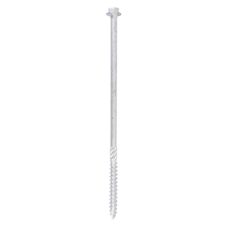 This is an image showing TIMCO Heavy Duty Timber Screws - Hex - Exterior - Silver - 10 x 160 - 10 Pieces TIMbag available from T.H Wiggans Ironmongery in Kendal, quick delivery at discounted prices.