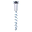 This is an image showing TIMCO Coach Screws - Hex - Zinc - 10.0 x 40 - 100 Pieces Box available from T.H Wiggans Ironmongery in Kendal, quick delivery at discounted prices.