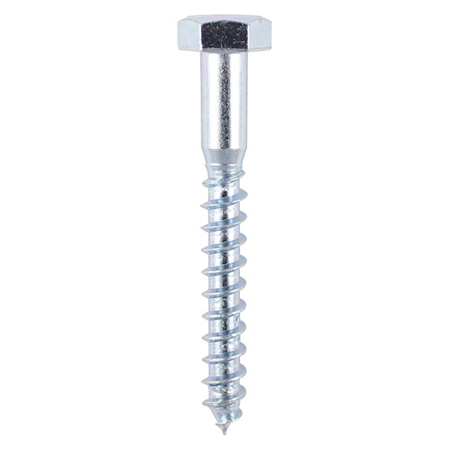 This is an image showing TIMCO Coach Screws - Hex - Zinc - 10.0 x 50 - 45 Pieces TIMbag available from T.H Wiggans Ironmongery in Kendal, quick delivery at discounted prices.