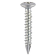 This is an image showing TIMCO Window Fabrication Screws - Pan Countersunk - PH - High-Low Thread - Slash Point - Zinc - 4.3 x 25 - 1000 Pieces Box available from T.H Wiggans Ironmongery in Kendal, quick delivery at discounted prices.