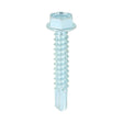 This is an image showing TIMCO Metal Construction Light Section Screws - Hex - Self-Drilling - Zinc - 12 x 1 1/4 - 500 Pieces Box available from T.H Wiggans Ironmongery in Kendal, quick delivery at discounted prices.