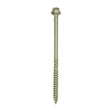 This is an image showing TIMCO Timber Frame Construction & Landscaping Screws - Hex - Exterior - Green Organic - 6.7 x 125 - 50 Pieces Box available from T.H Wiggans Ironmongery in Kendal, quick delivery at discounted prices.