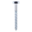 This is an image showing TIMCO Coach Screws - Hex - Zinc - 12.0 x 80 - 25 Pieces TIMbag available from T.H Wiggans Ironmongery in Kendal, quick delivery at discounted prices.