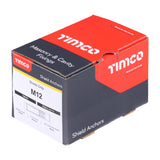 This is an image showing TIMCO Shield Only - Yellow - M12 - 25 Pieces Box available from T.H Wiggans Ironmongery in Kendal, quick delivery at discounted prices.