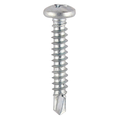 This is an image showing TIMCO Window Fabrication Screws - Pan - PH - Self-Tapping Thread - Self-Drilling Point - Zinc - 4.2 x 13 - 1000 Pieces Box available from T.H Wiggans Ironmongery in Kendal, quick delivery at discounted prices.