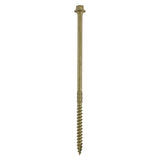 This is an image showing TIMCO Timber Frame Construction & Landscaping Screws - Hex - Exterior - Green Organic - 6.7 x 150 - 250 Pieces Tub available from T.H Wiggans Ironmongery in Kendal, quick delivery at discounted prices.