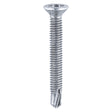 This is an image showing TIMCO Window Fabrication Screws - Countersunk - PH - Metric Thread - Self-Drilling Point - Zinc - M4 x 19 - 1000 Pieces Box available from T.H Wiggans Ironmongery in Kendal, quick delivery at discounted prices.