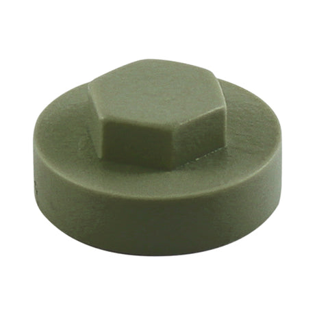 This is an image showing TIMCO Hex Head Cover Caps - Svelte Grey - 16mm - 1000 Pieces Bag available from T.H Wiggans Ironmongery in Kendal, quick delivery at discounted prices.