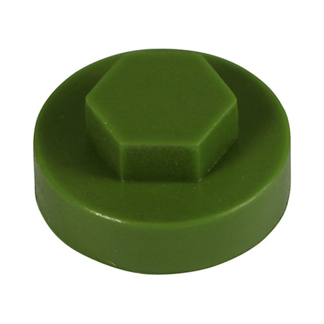 This is an image showing TIMCO Hex Head Cover Caps - Sage - 16mm - 1000 Pieces Bag available from T.H Wiggans Ironmongery in Kendal, quick delivery at discounted prices.