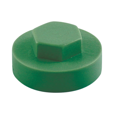 This is an image showing TIMCO Hex Head Cover Caps - Jade - 16mm - 1000 Pieces Bag available from T.H Wiggans Ironmongery in Kendal, quick delivery at discounted prices.