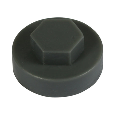This is an image showing TIMCO Hex Head Cover Caps - Slate Grey - 16mm - 1000 Pieces Bag available from T.H Wiggans Ironmongery in Kendal, quick delivery at discounted prices.